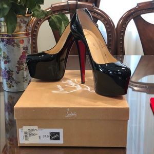 SOLD Christian Louboutin Black Patent Daffodile